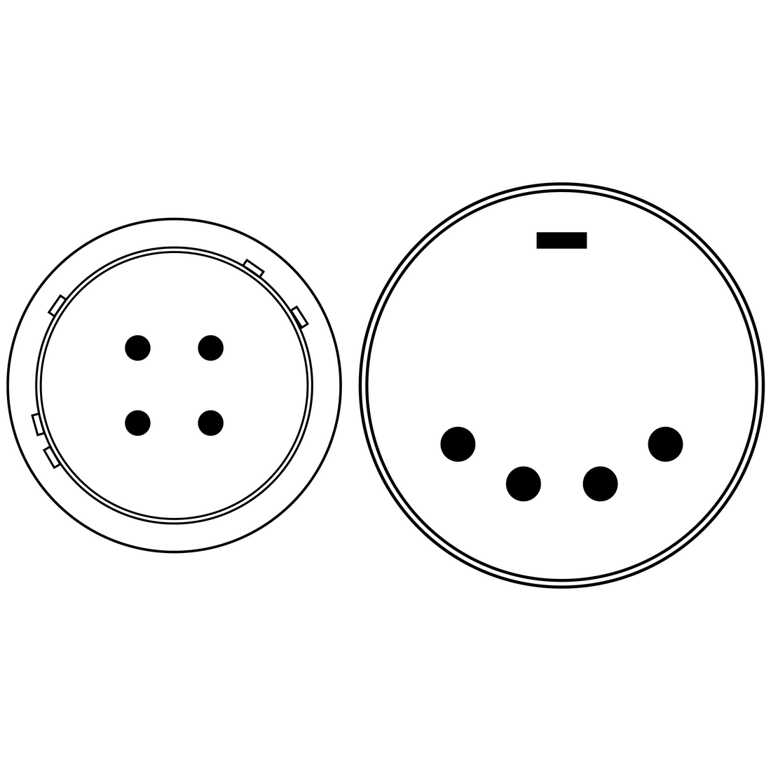 MK3.1 XLR Full Size 4-pin Power Cable - For MK3.1 Receiver