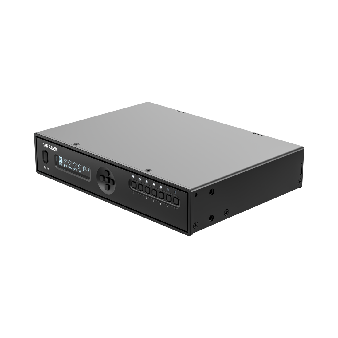 RF-X radio frequency matrix auto-switcher chassis designed for broadcast, live events, and cine production environments