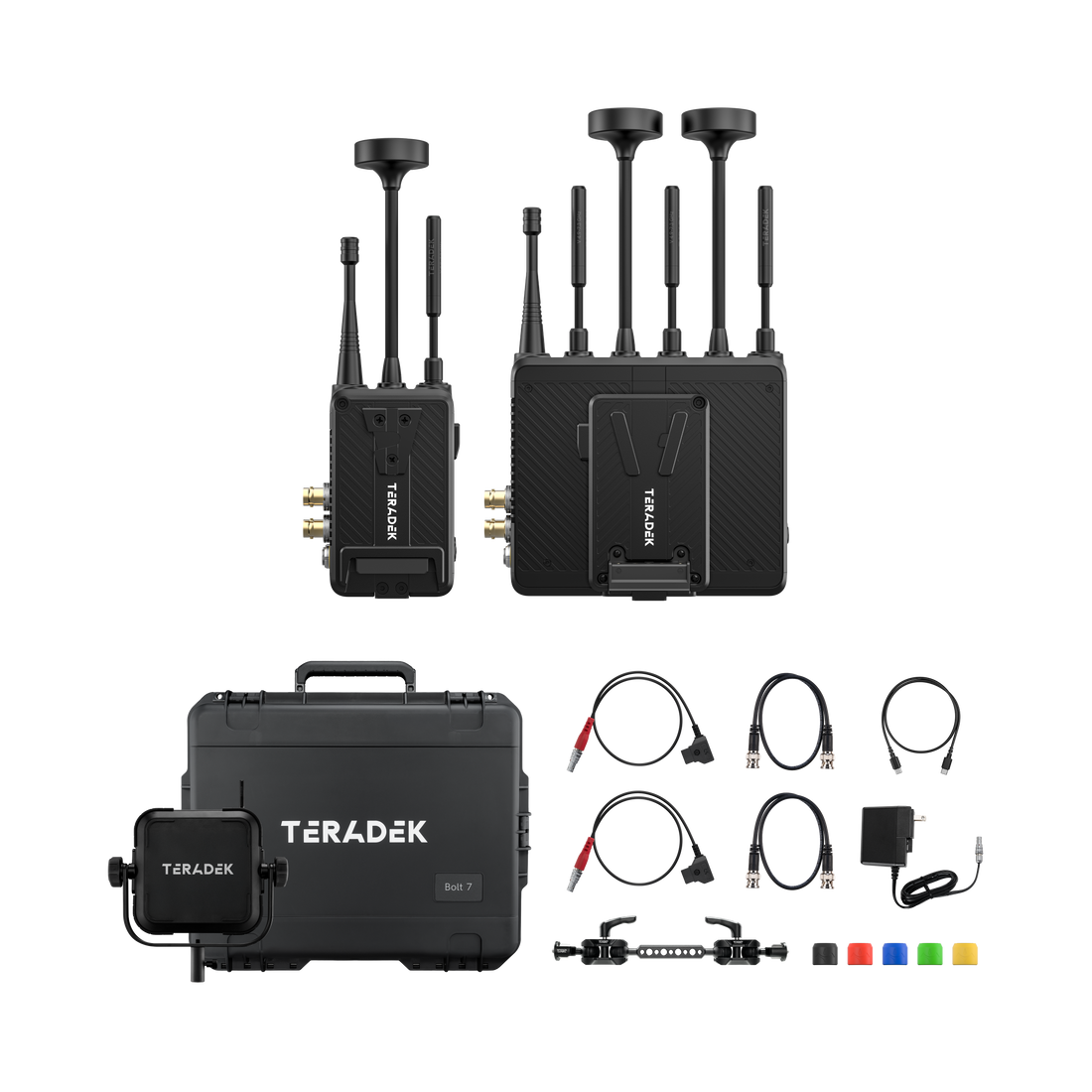 10-2720-V, Bolt 7 MAX 12G-SDI/HDMI Wireless TX/RX Deluxe Set - 2x V-Mount Battery Cradles