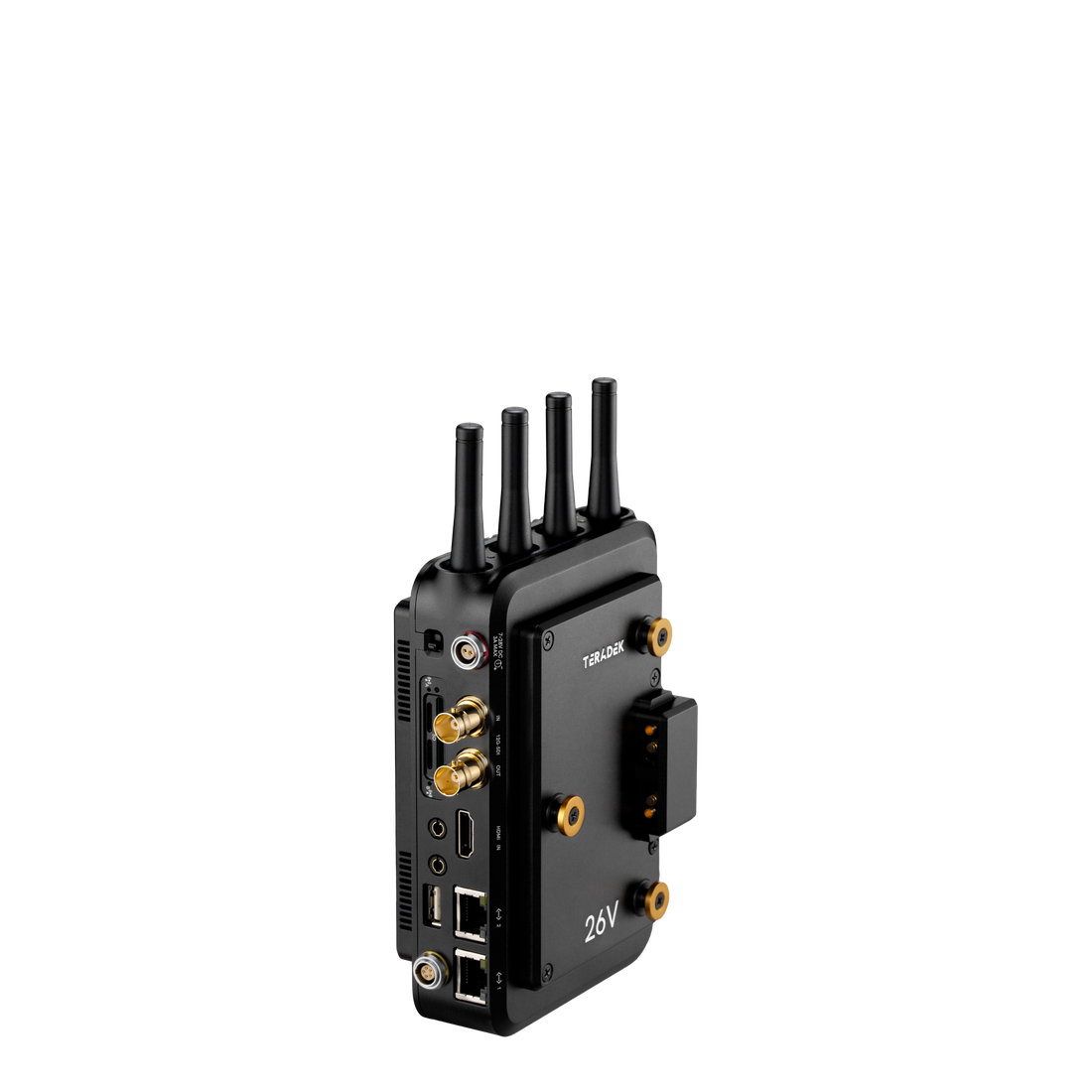 10-2857-25QG26, Prism Mobile 5G Dual 5G-Q HEVC/AVC Encoder 26V Gold Mount