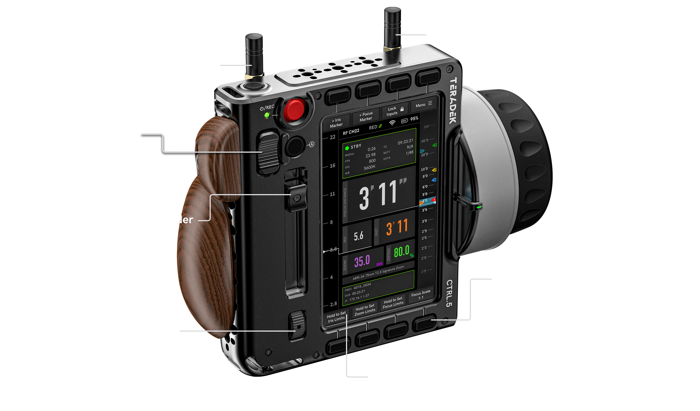 Teradek RT CTRL.5 Chassis Overview Front